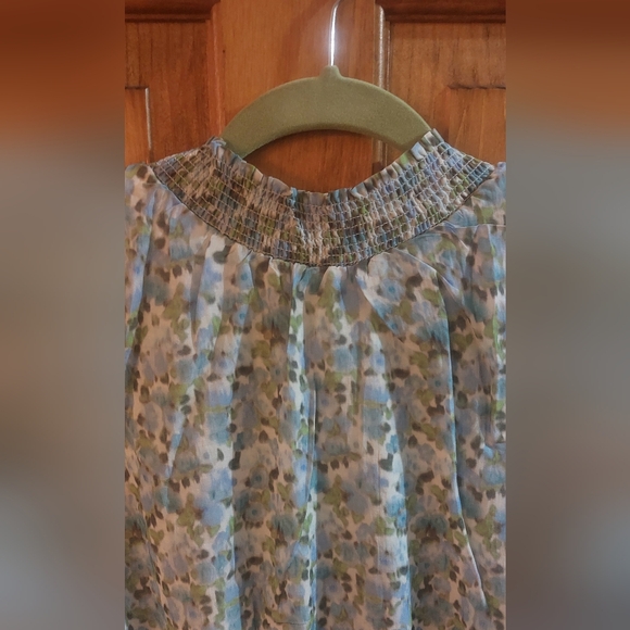 Rachel Parcell Halter Ruffle Micro Floral Mini Dress - Picture 8 of 12